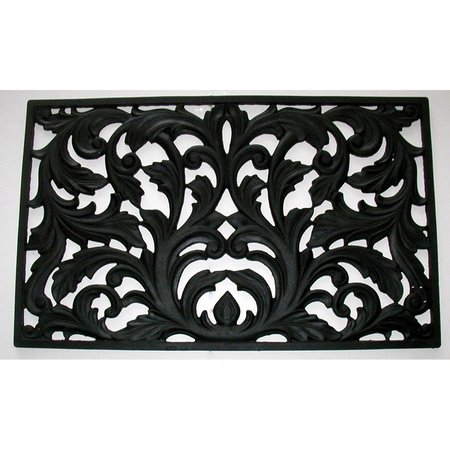 GEO CRAFTS Geo Crafts G680 RENEE 24X39 24 x 39 in. Rubber Scroll Doormat G680 RENEE 24X39